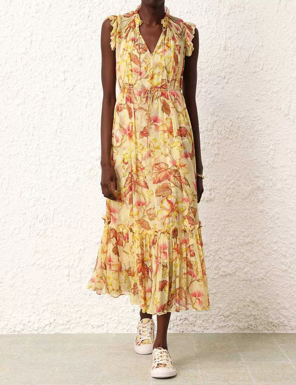 Flash Sale ZIMMERMANN Matchmaker Flutter Midi Dress