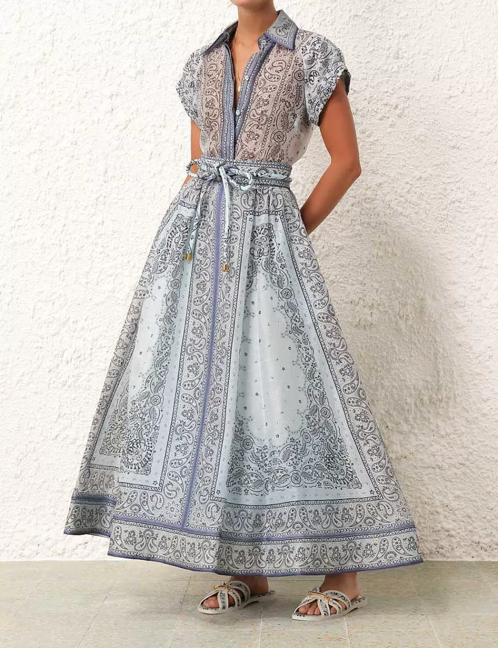 New ZIMMERMANN Matchmaker Gathered Midi Skirt