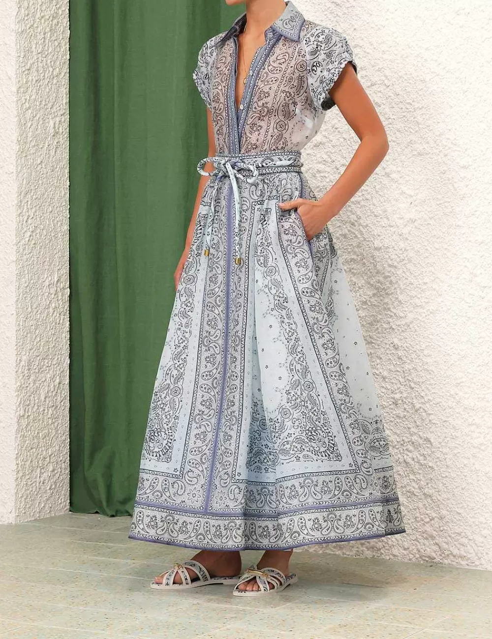 New ZIMMERMANN Matchmaker Gathered Midi Skirt