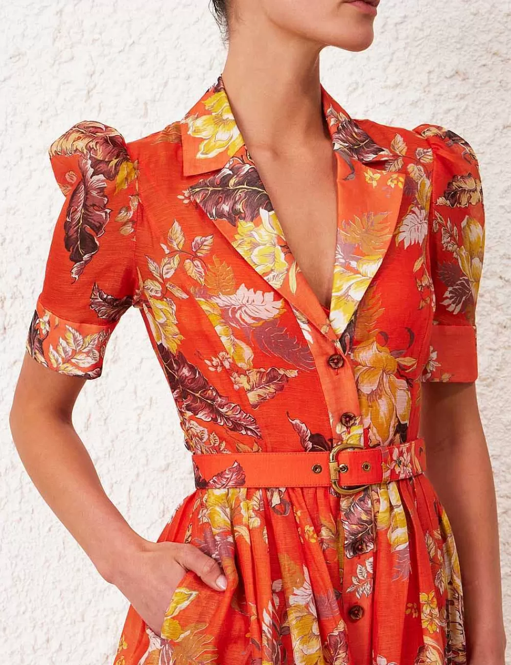 Sale ZIMMERMANN Matchmaker Midi Shirt Dress