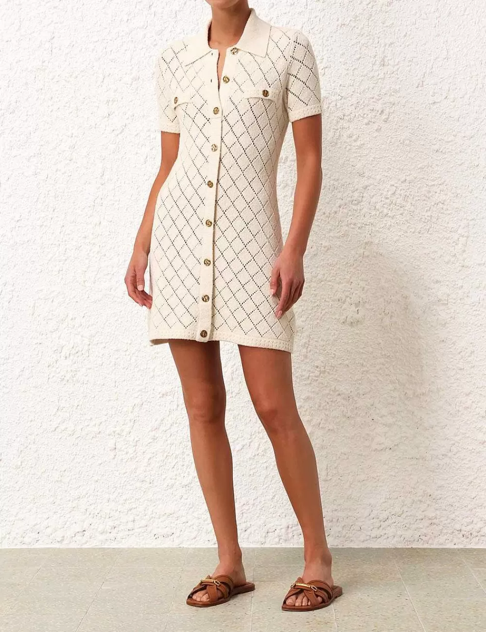 Hot ZIMMERMANN Matchmaker Polo Mini Dress