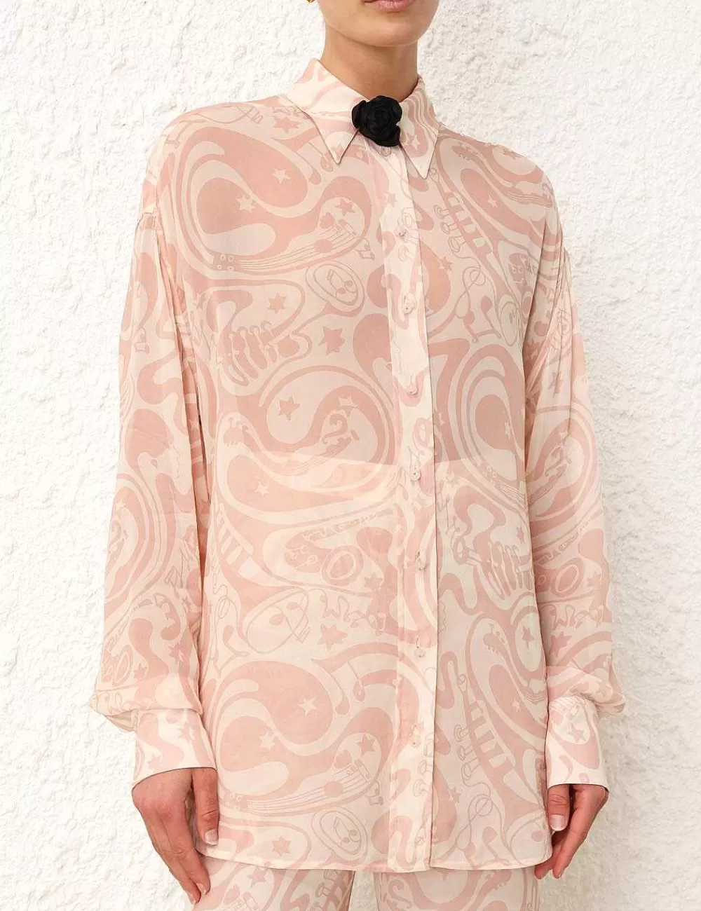 Shop ZIMMERMANN Matchmaker Relaxed Shirt
