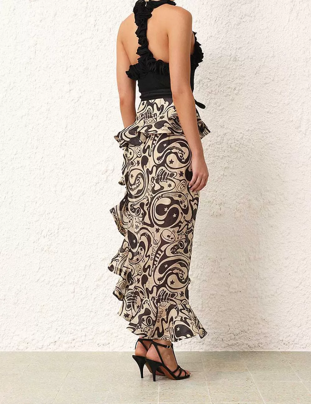 Clearance ZIMMERMANN Matchmaker Ruffle Neck Top