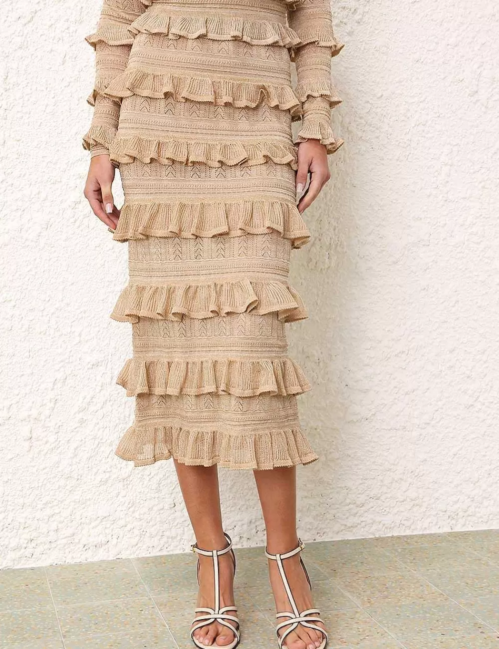 Clearance ZIMMERMANN Matchmaker Ruffle Skirt