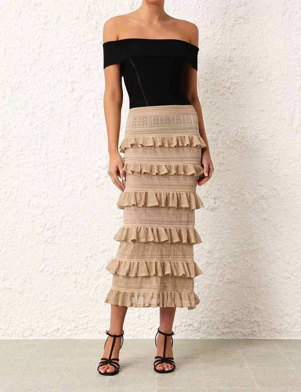 Outlet ZIMMERMANN Matchmaker Ruffle Skirt