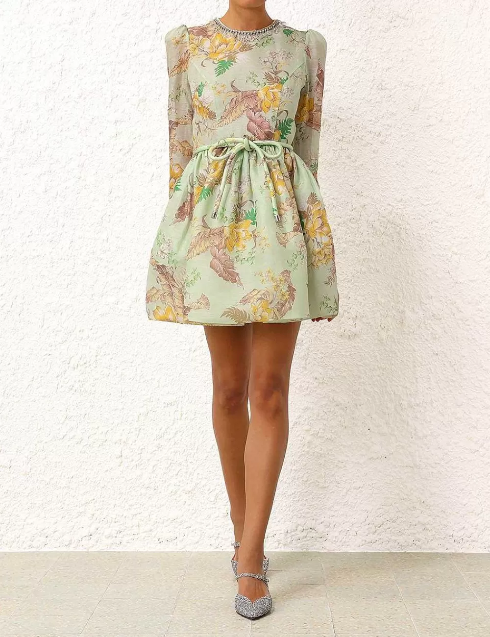 Shop ZIMMERMANN Matchmaker Tulip Mini Dress