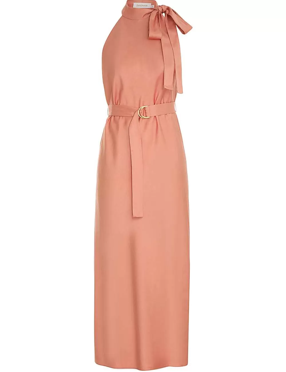 Cheap ZIMMERMANN Neck Tie Halter Bias Dress