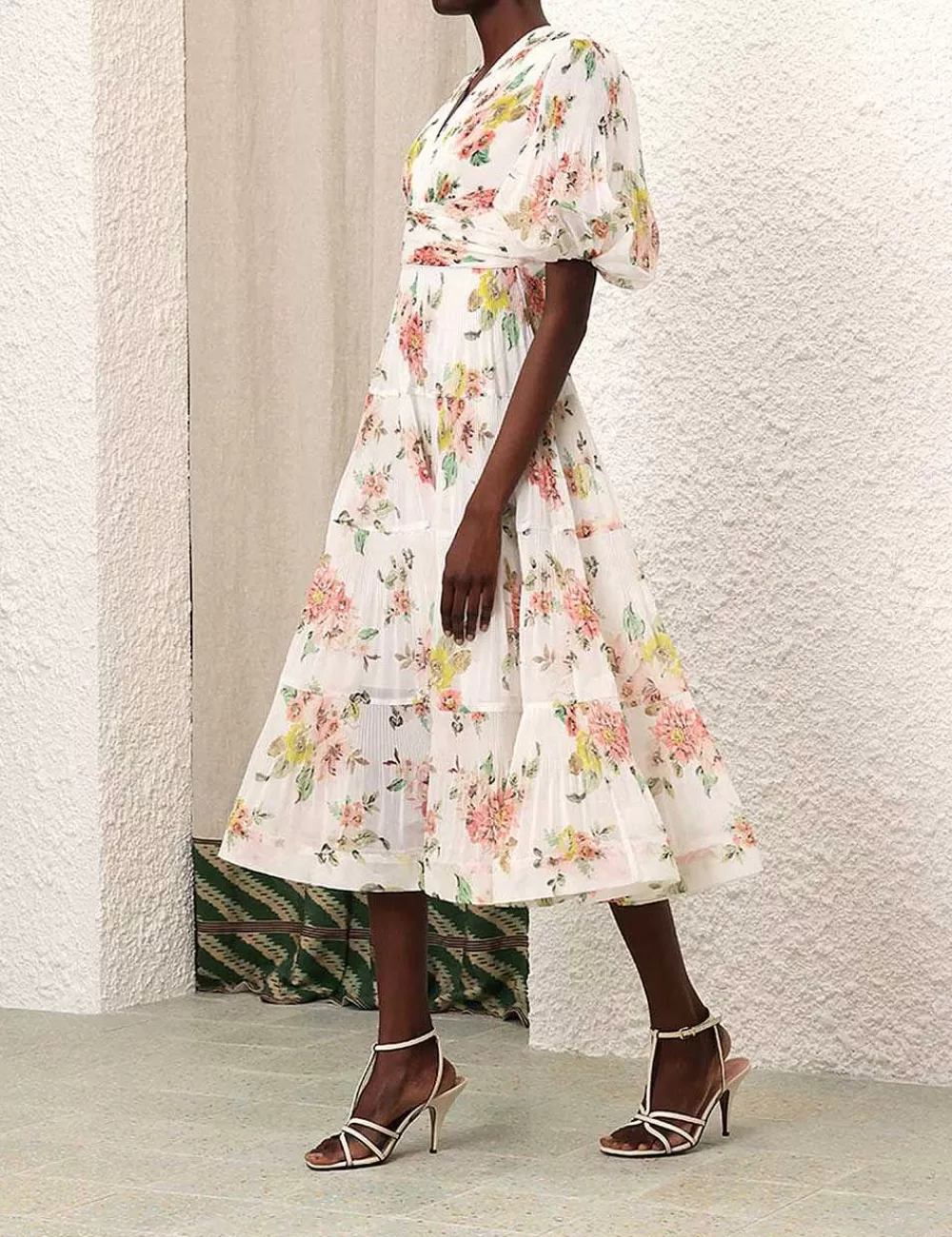 Hot ZIMMERMANN Pleated Midi Dress