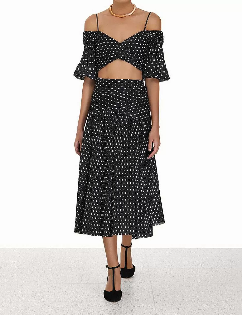 Shop ZIMMERMANN Pleated Midi Skirt
