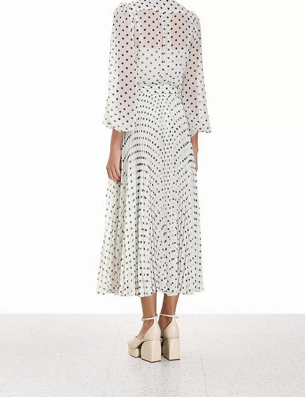 Online ZIMMERMANN Pleated Sunray Midi Skirt