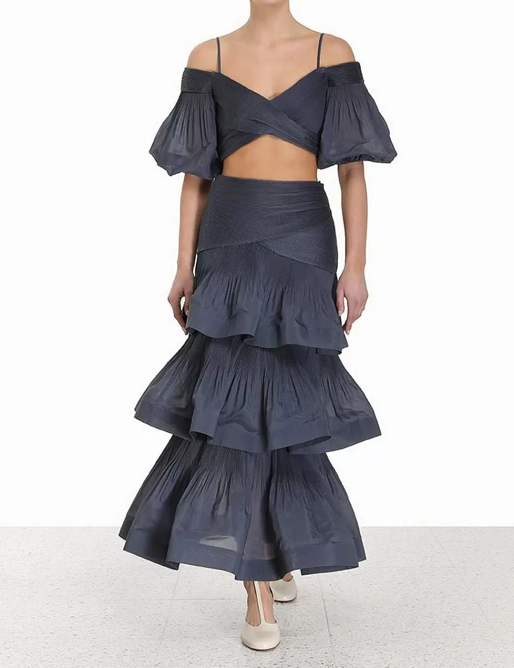 Discount ZIMMERMANN Pleated Tiered Skirt