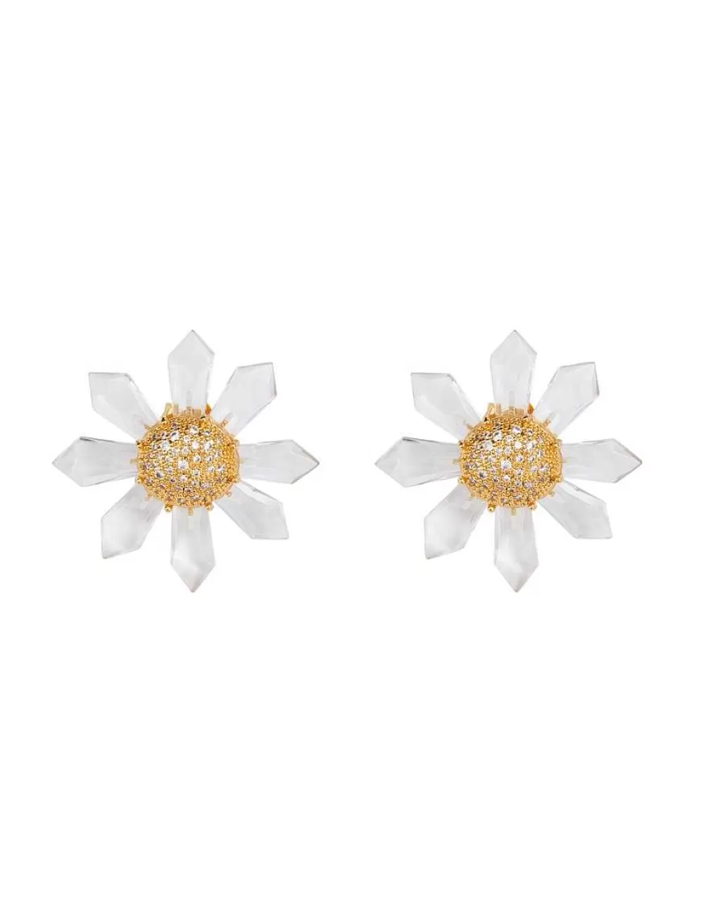 New ZIMMERMANN Quartz Sunflower Earrings