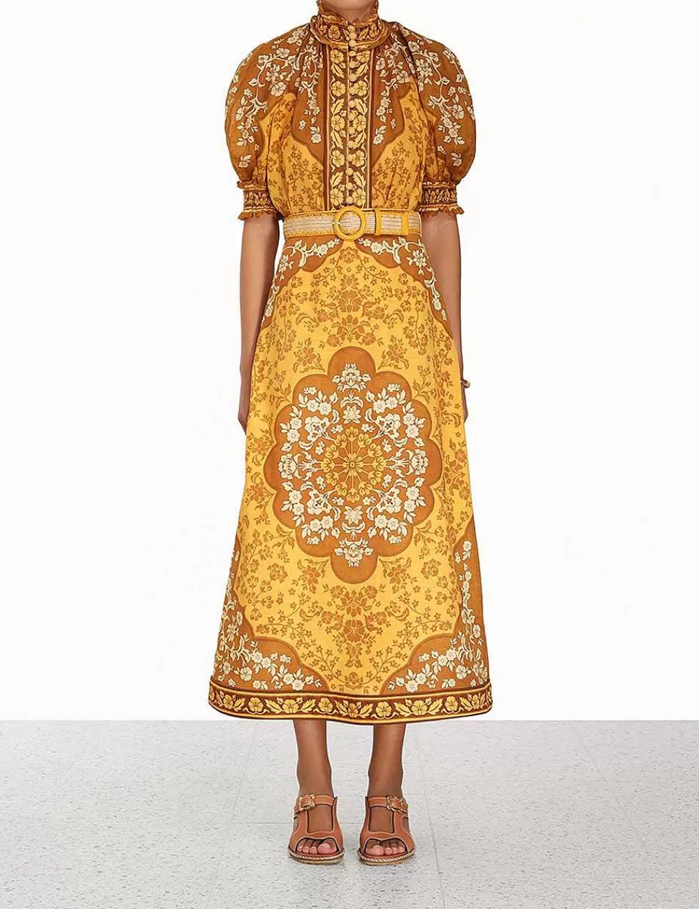 Sale ZIMMERMANN Raie Column Skirt
