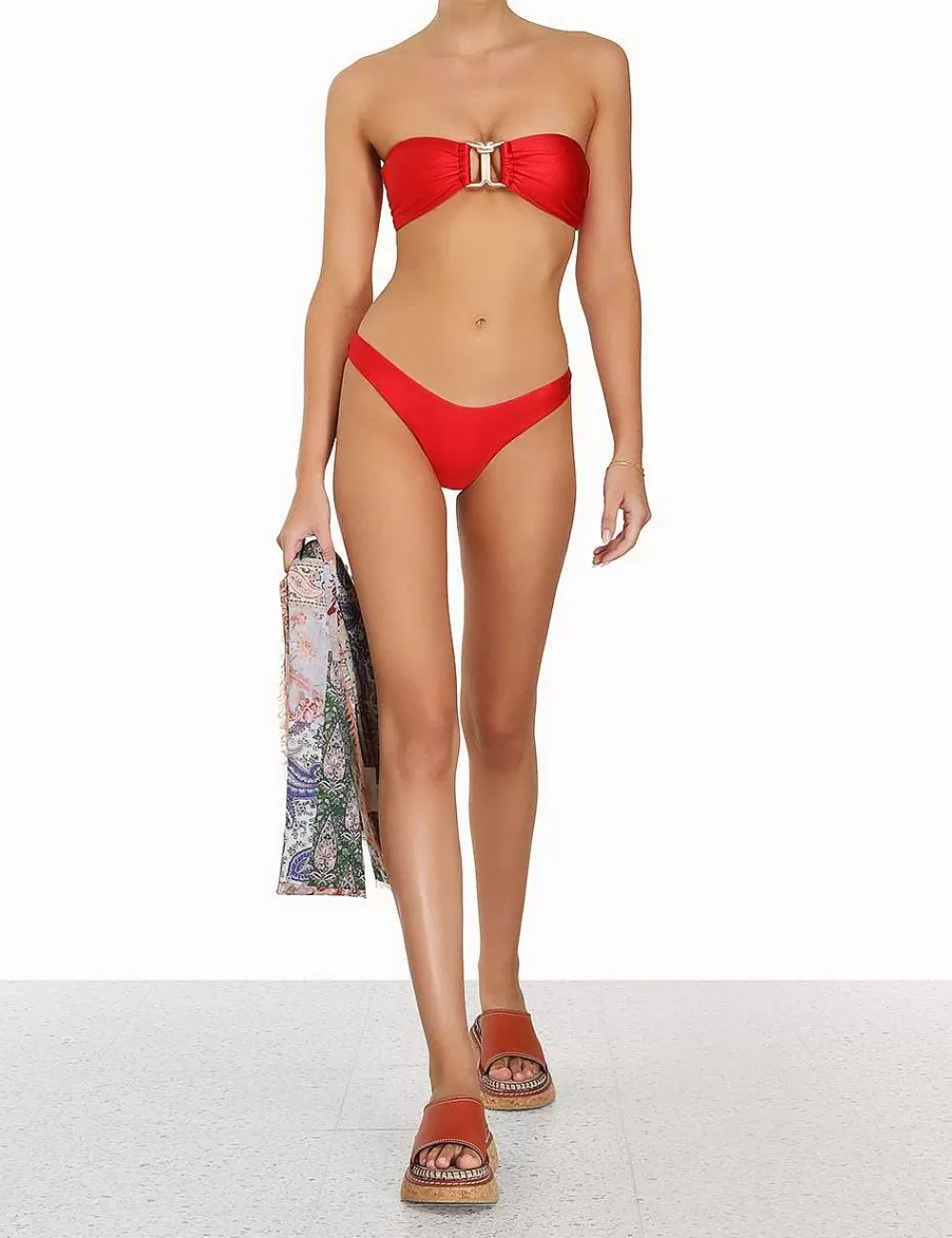 Best Sale ZIMMERMANN Raie Knot Trim Bikini