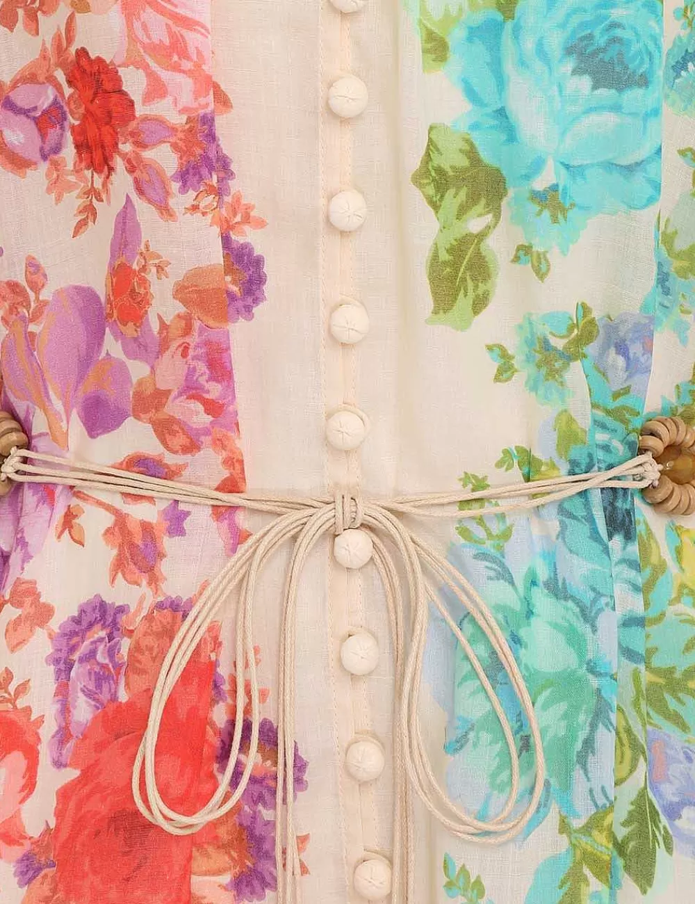 Online ZIMMERMANN Raie Lantern Mini Dress