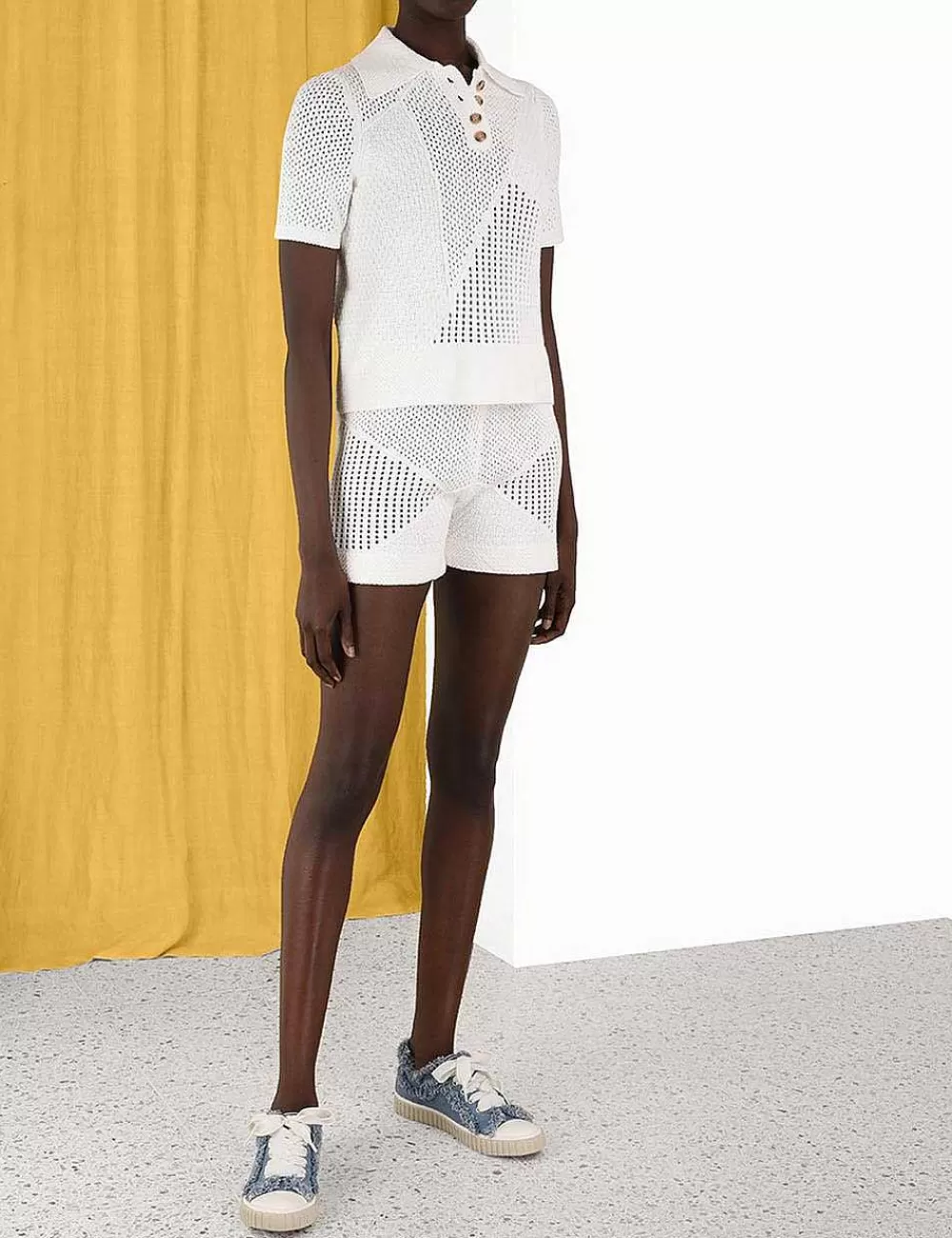 Flash Sale ZIMMERMANN Raie Mesh Knit Shorts
