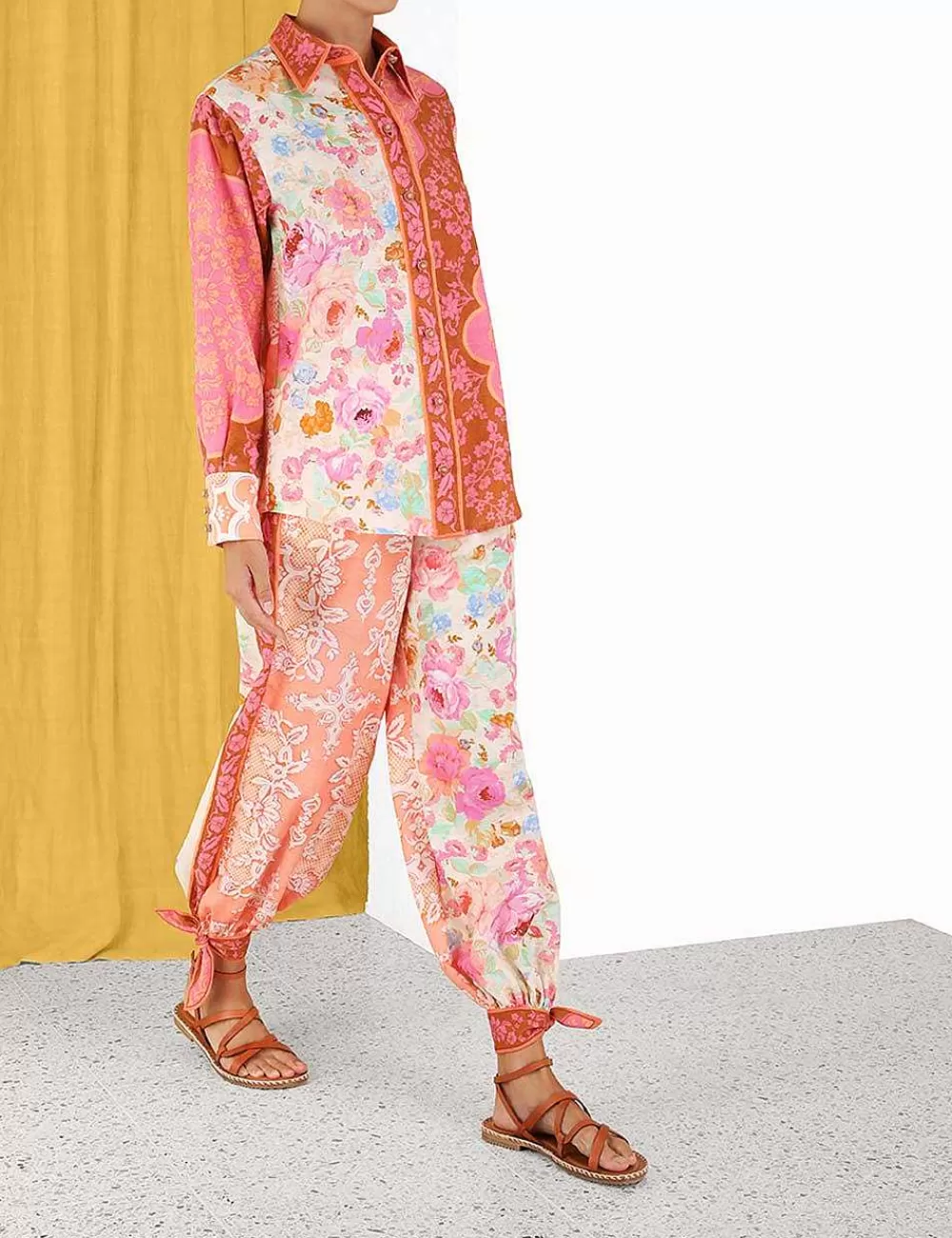 Hot ZIMMERMANN Raie Spliced Body Shirt