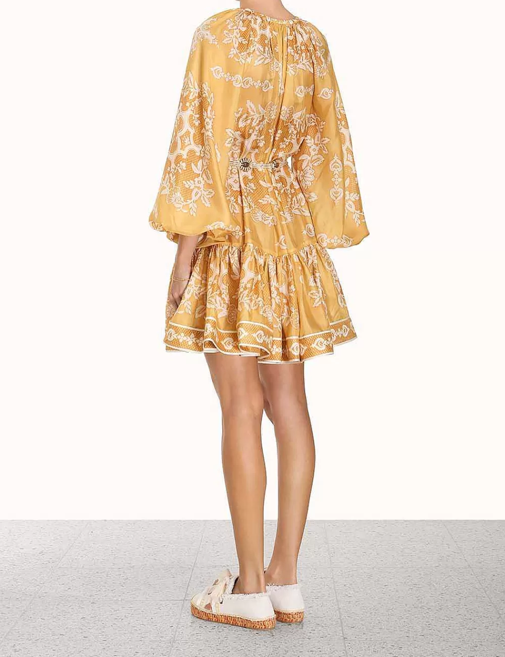 Online ZIMMERMANN Raie Tiered Billow Mini Dress