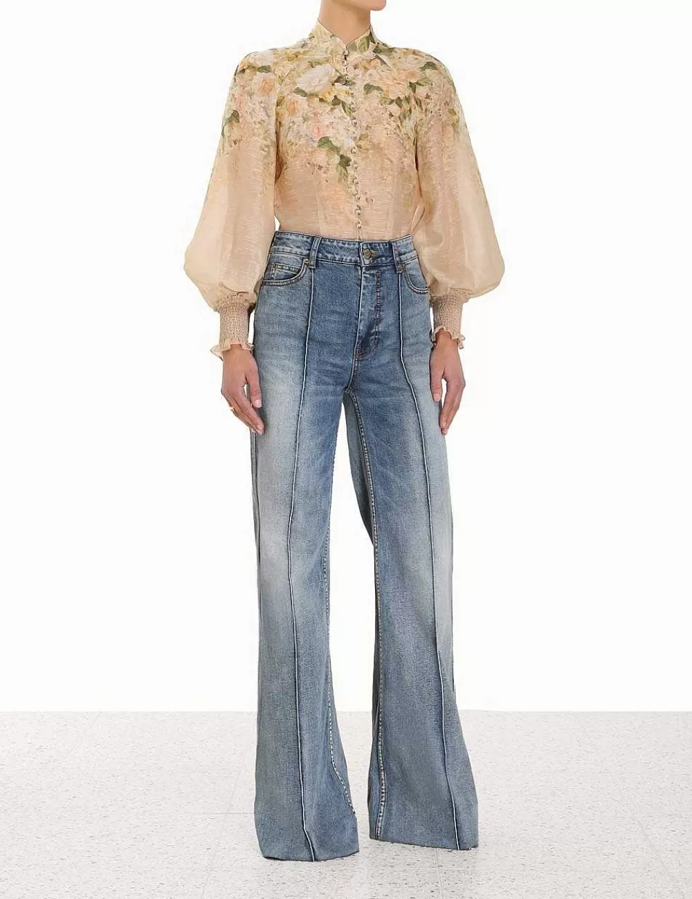 Cheap ZIMMERMANN Sensory Buttoned Blouse