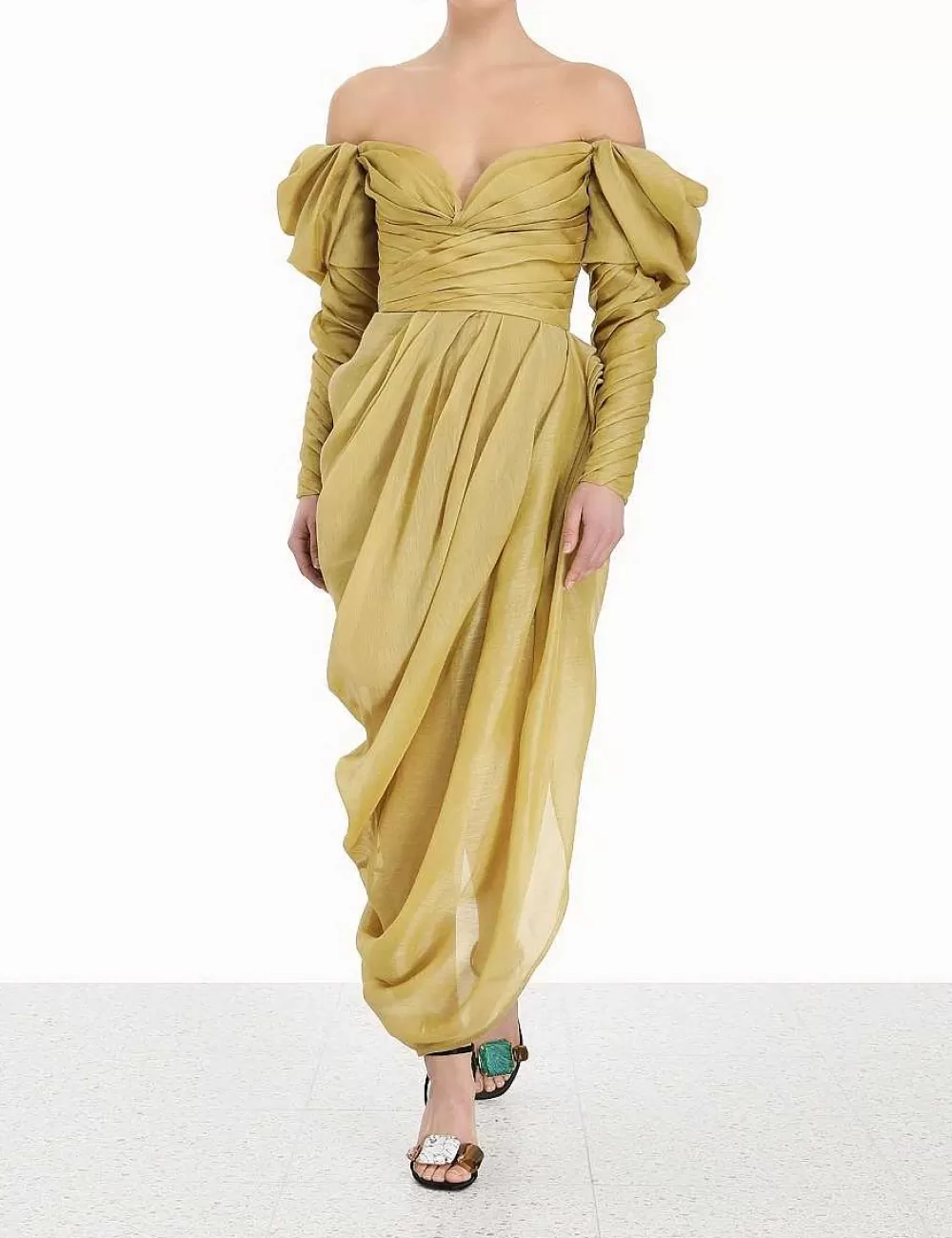 Cheap ZIMMERMANN Sensory Drape Midi Dress