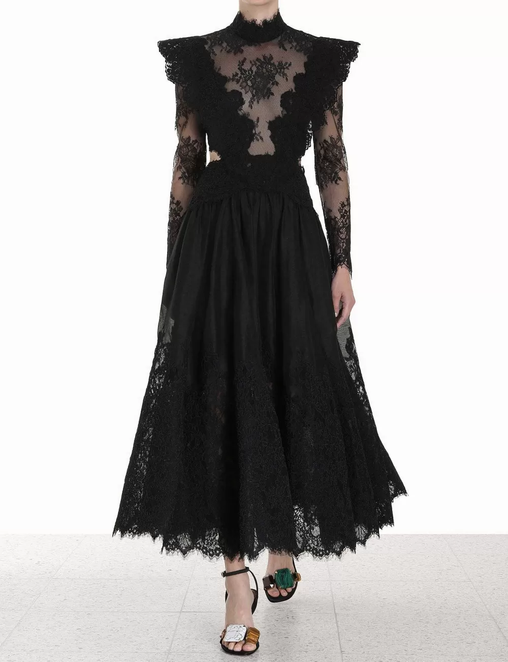 Best ZIMMERMANN Sensory Lace Yoke Gown