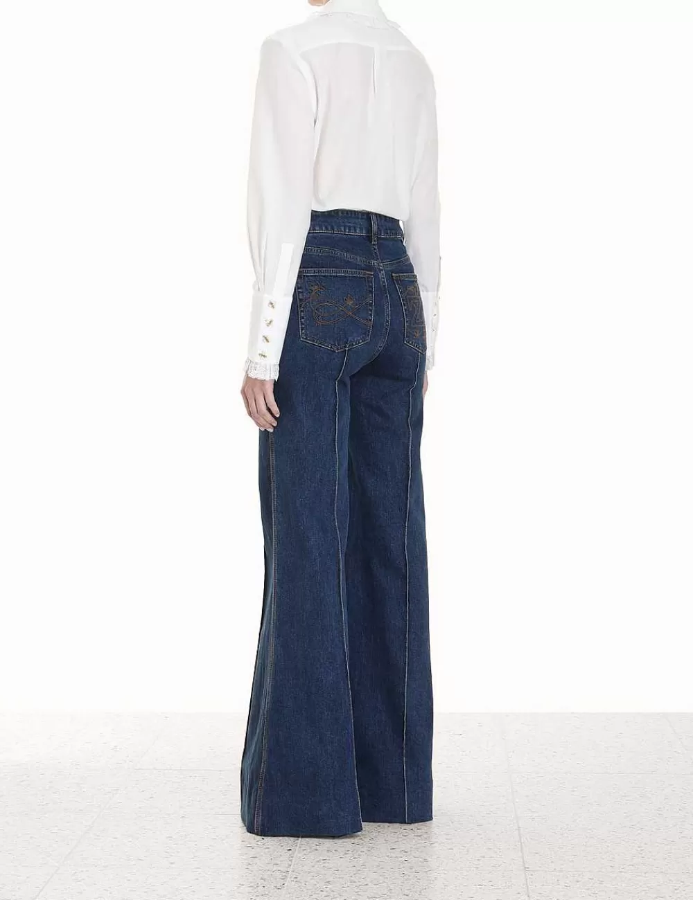 Outlet ZIMMERMANN Sensory Pintucked Shirt