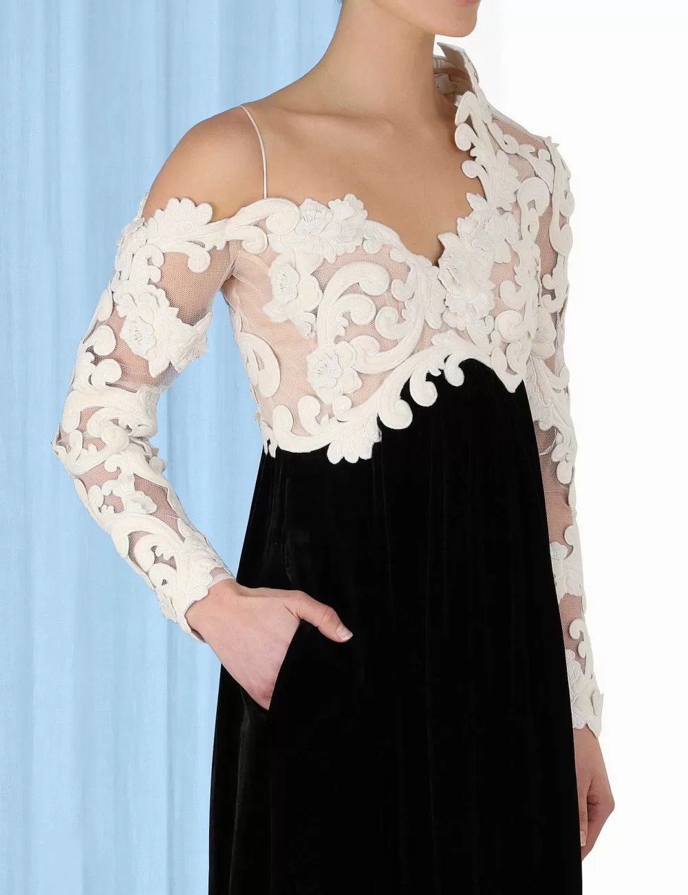 New ZIMMERMANN Sensory Velvet Bodice Gown