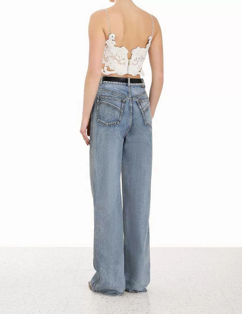 Flash Sale ZIMMERMANN Sensory Velvet Lace Bodice