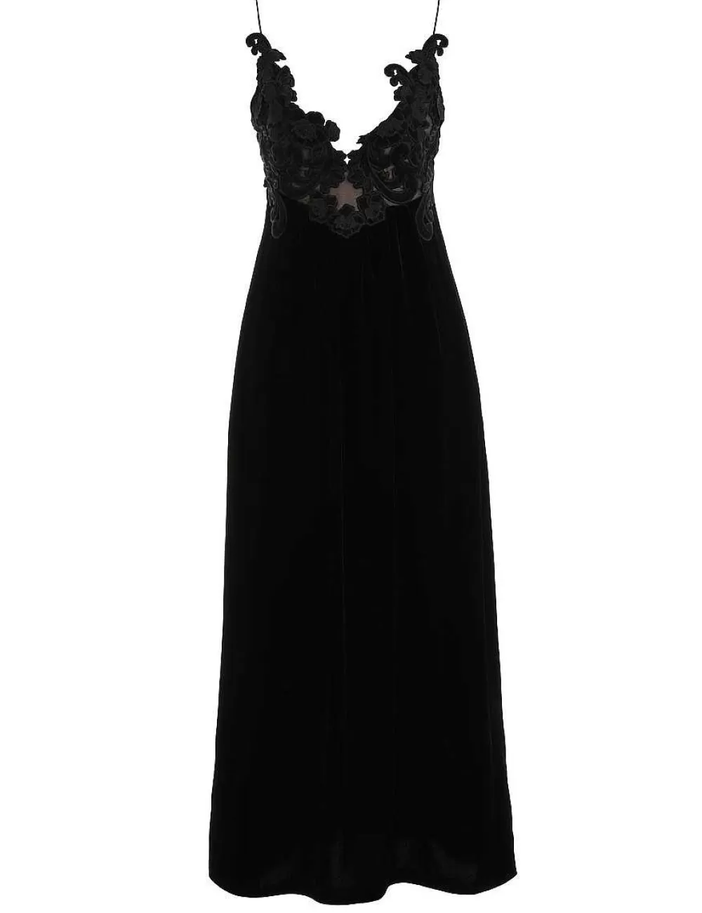 Outlet ZIMMERMANN Sensory Velvet Slip Dress