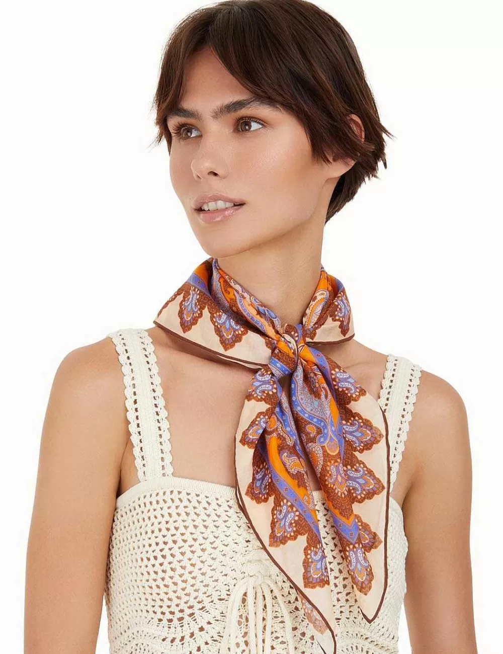Best ZIMMERMANN Silk Cotton Square Scarf
