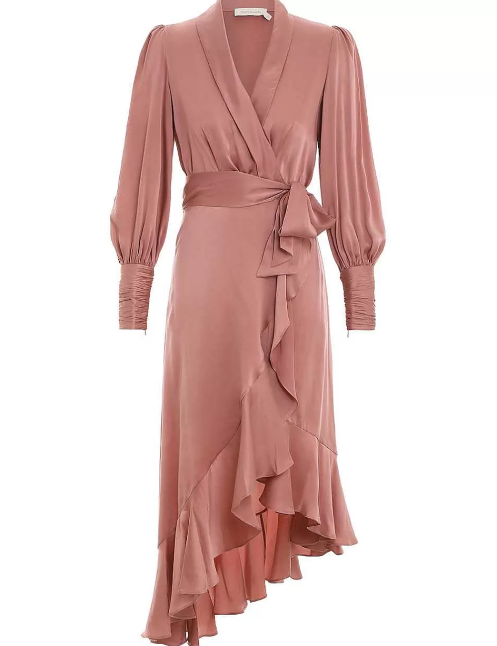 Sale ZIMMERMANN Silk Wrap Midi Dress