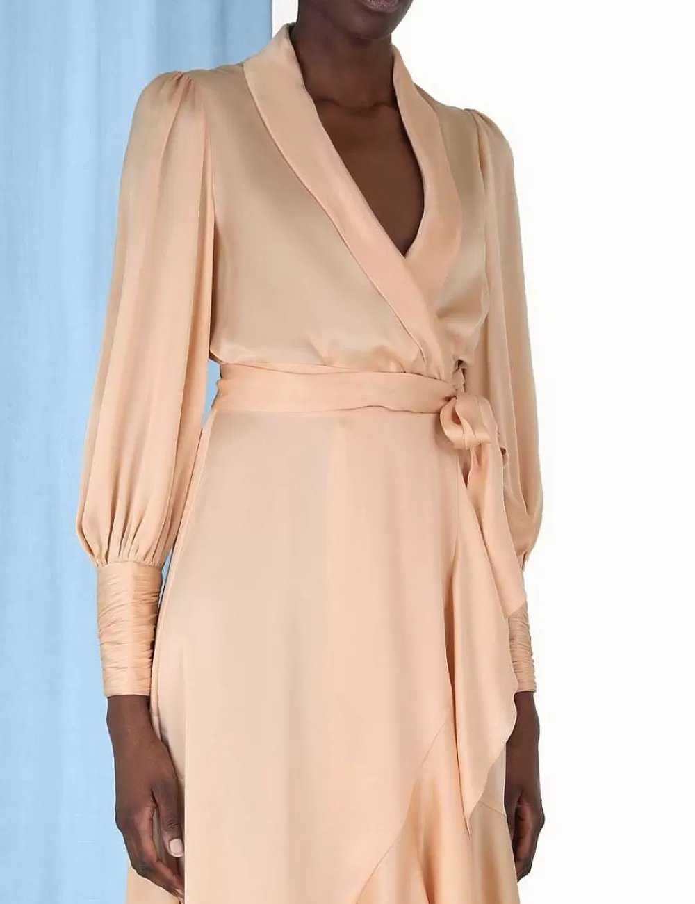 Best ZIMMERMANN Silk Wrap Midi Dress