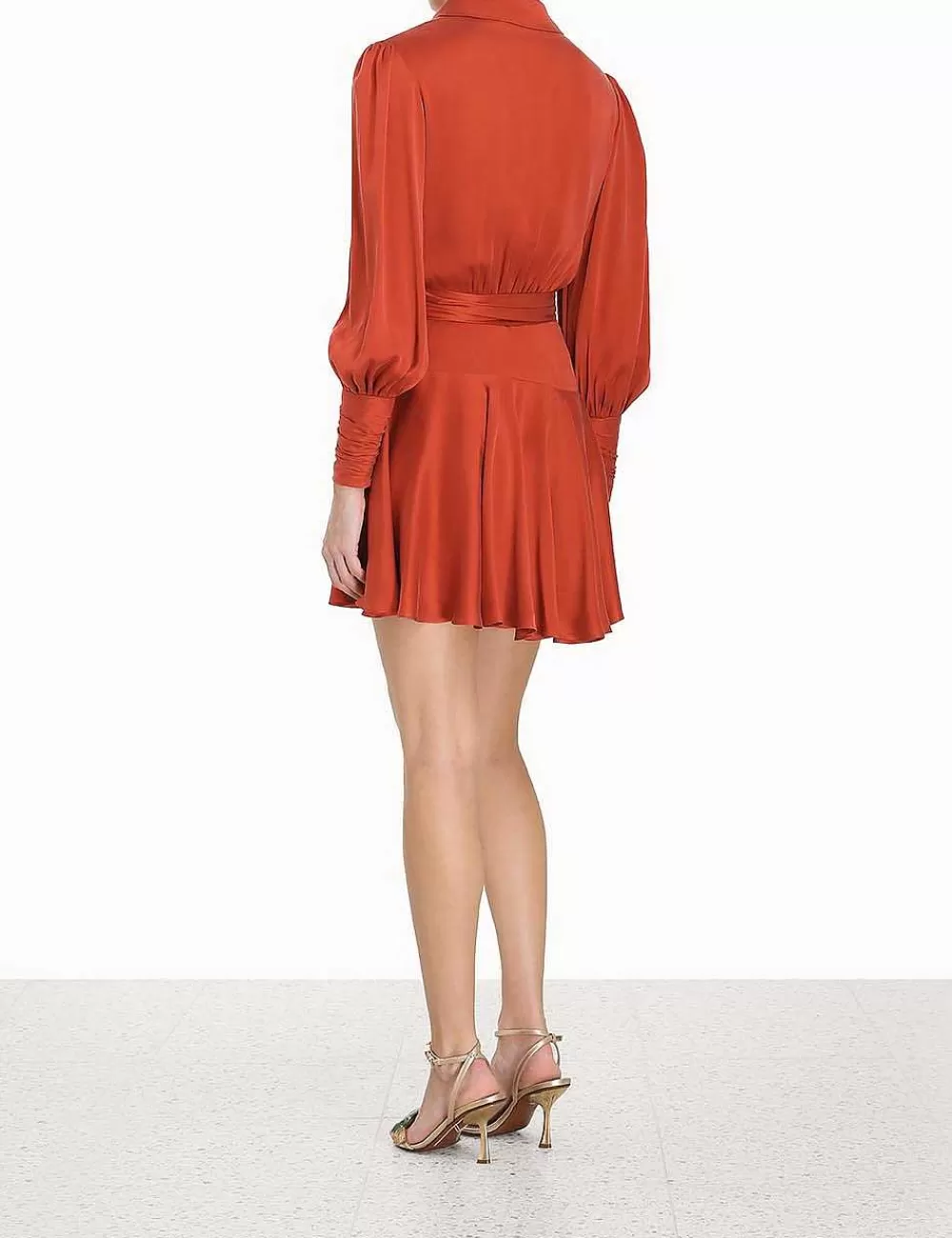 Shop ZIMMERMANN Silk Wrap Mini Dress