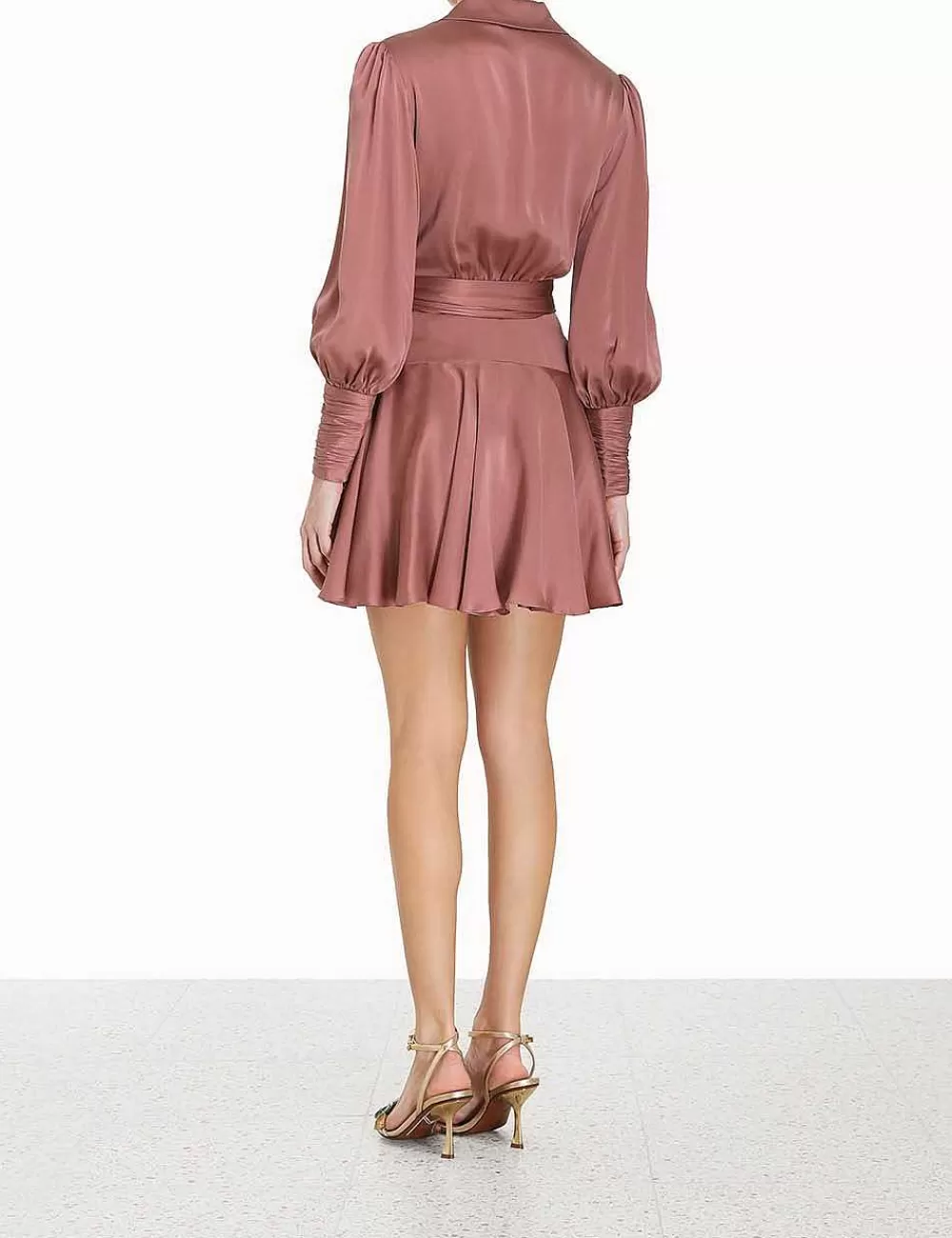 Clearance ZIMMERMANN Silk Wrap Mini Dress