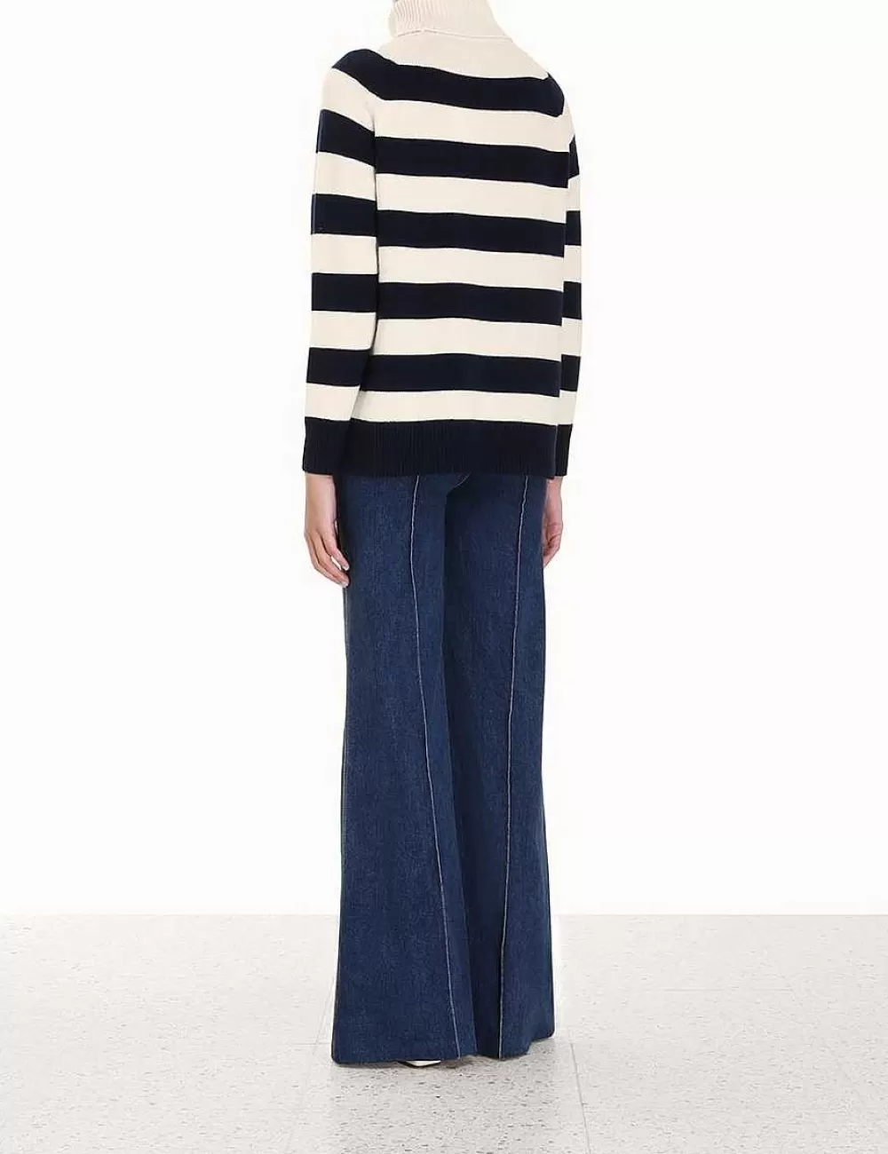 Hot ZIMMERMANN Striped Roll Neck Sweater