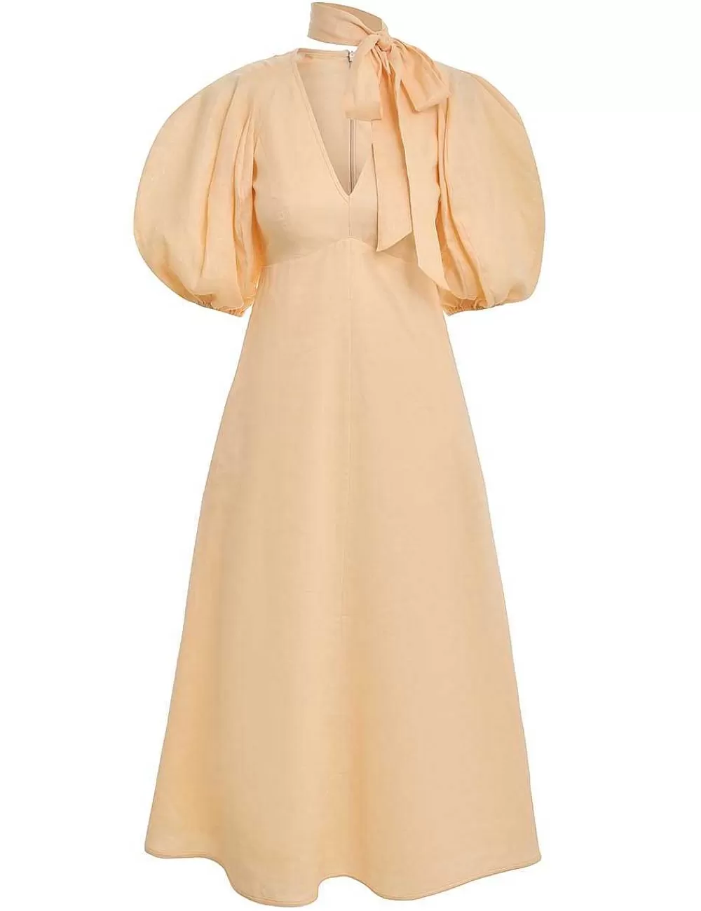 Cheap ZIMMERMANN Tie Neck Midi Dress