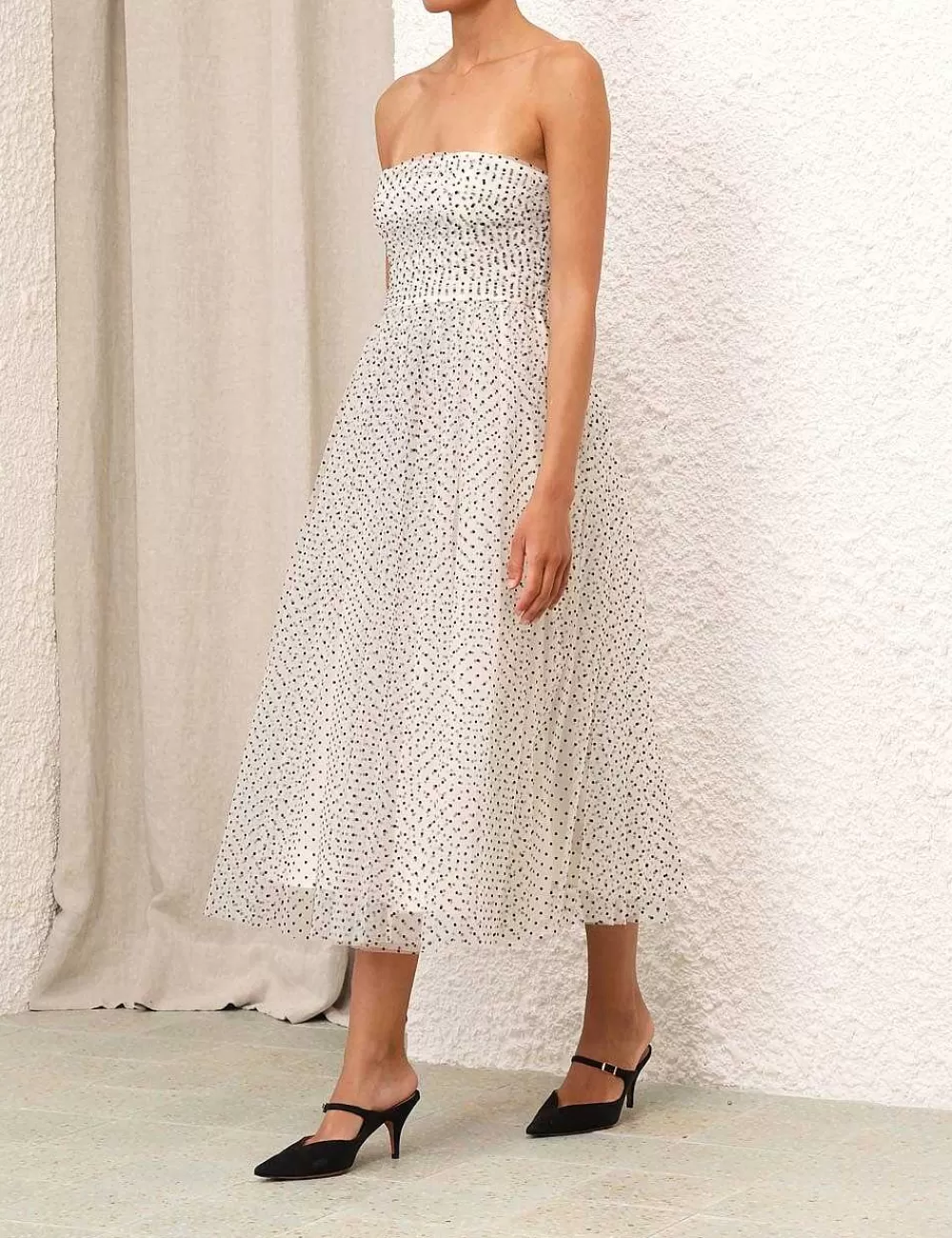New ZIMMERMANN Tulle Midi Dress