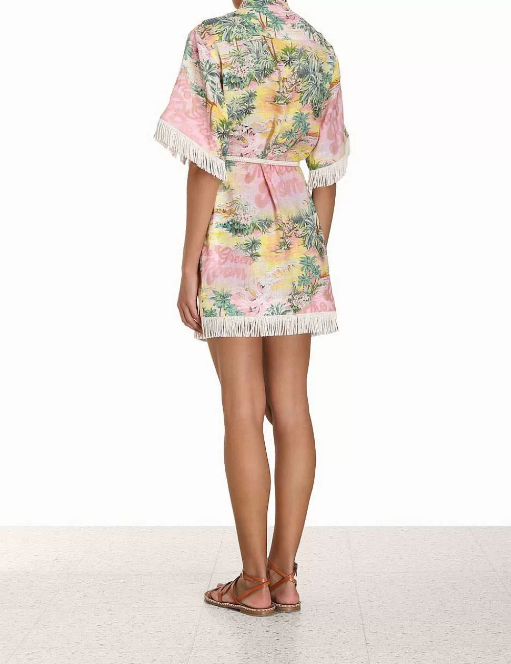 Best ZIMMERMANN Vacay Short Sleeve Dress