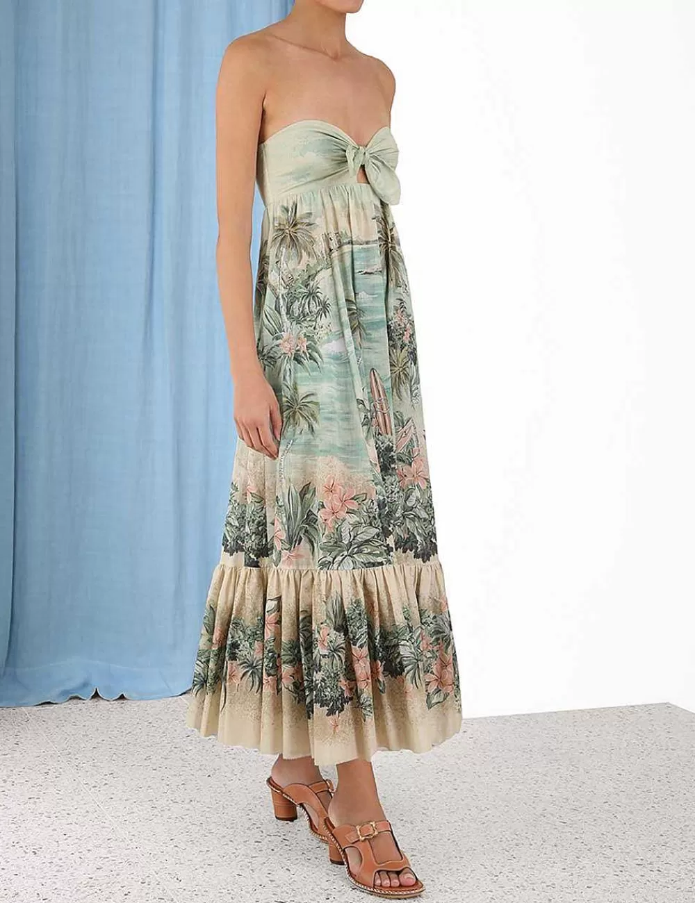 Best ZIMMERMANN Vacay Strapless Tie Dress